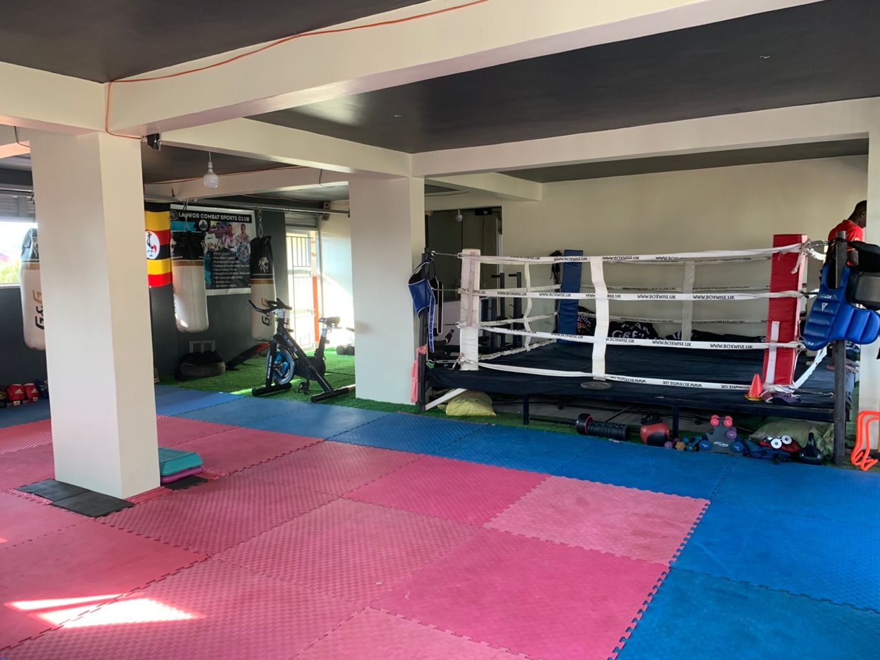 Boxing ring at Labwor