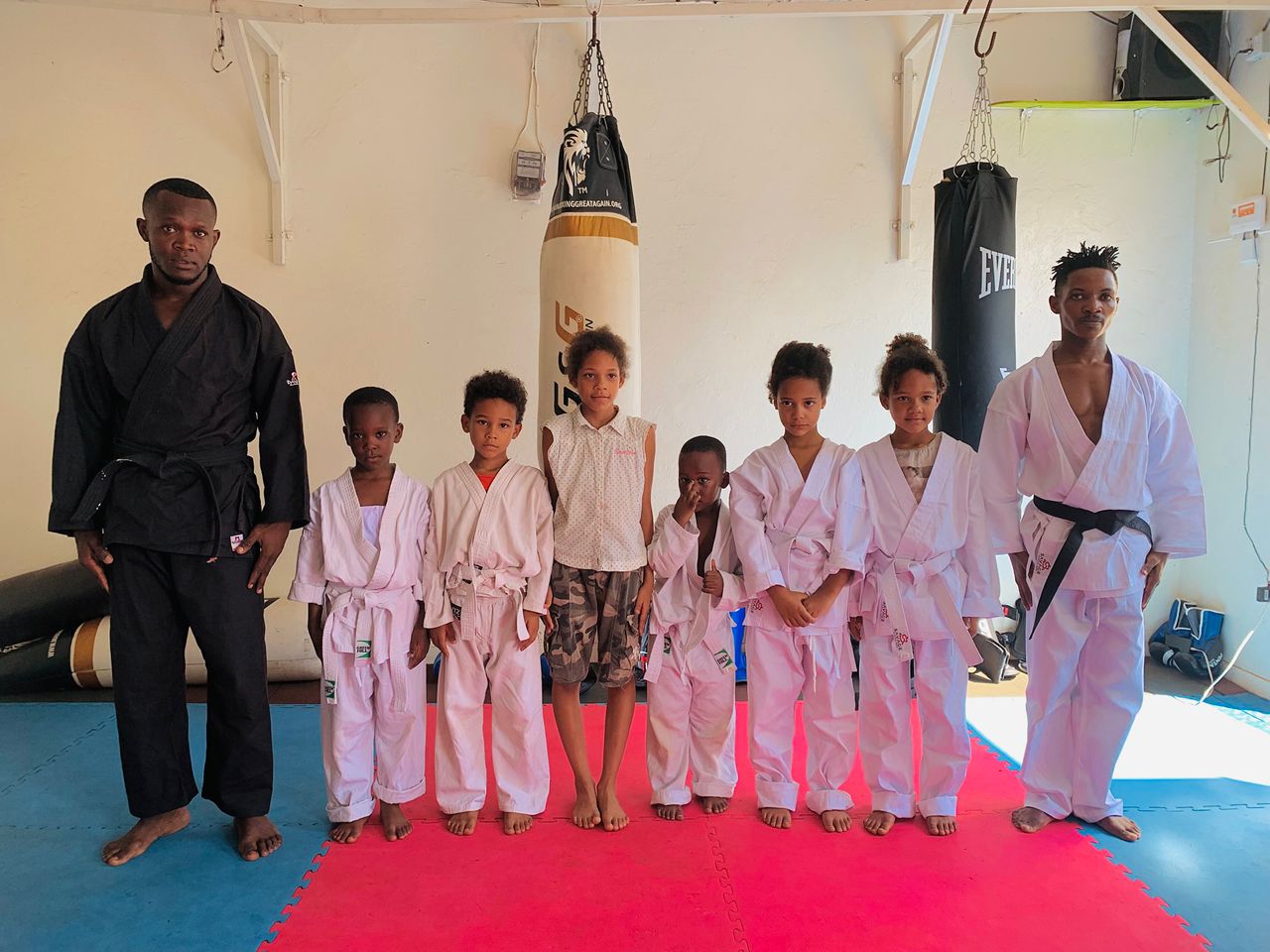 Kids' karate class at Labwor