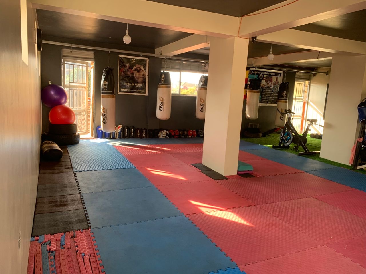 Training floor and equipment