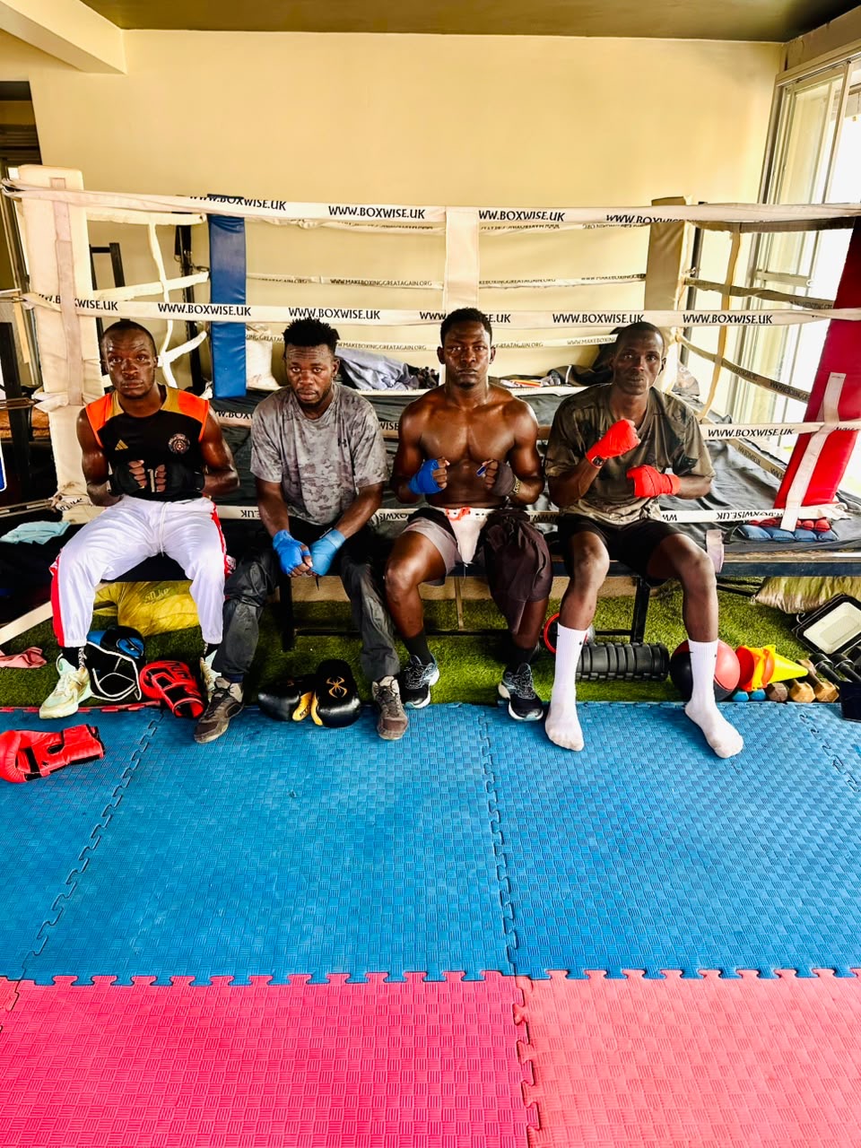 Fighters at the ring